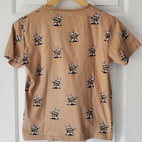 Denim and Flower bunny short sleeve sirt size - Picture 2 of 5